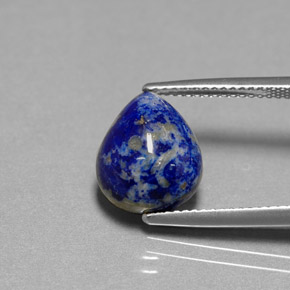 5.38캐럿 천연 로열 블루 라피스 라줄리, 배 모양, 12.1×10 mm, 불투명체