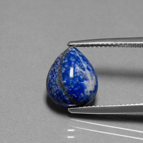 5.40캐럿 천연 로열 블루 라피스 라줄리, 배 모양, 12.2×9.9 mm, 불투명체