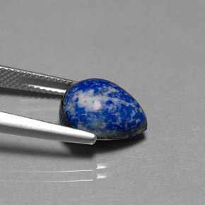 5.40캐럿 천연 로열 블루 라피스 라줄리, 배 모양, 12.2×9.9 mm, 불투명체