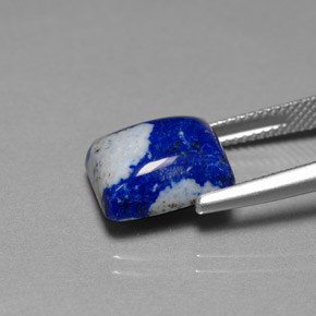 6.92캐럿 천연 로열 블루 라피스 라줄리, 바게트, 12.2×10.1 mm, 불투명체
