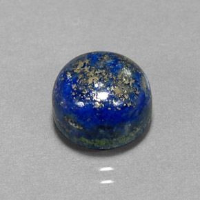 5.87캐럿 천연 로열 블루 라피스 라줄리, 라운드 컷, 10.15 mm, 불투명체