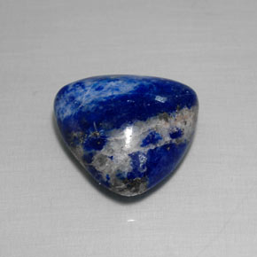 9.54캐럿 천연 로열 블루 라피스 라줄리, 트릴리언, 14.7×14.2 mm, 불투명체