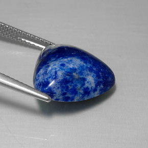 9.54캐럿 천연 로열 블루 라피스 라줄리, 트릴리언, 14.7×14.2 mm, 불투명체