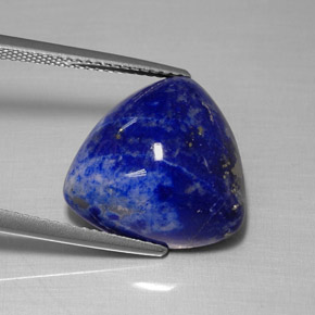 14.12캐럿 천연 로열 블루 라피스 라줄리, 트릴리언, 15.7×15.4 mm, 불투명체