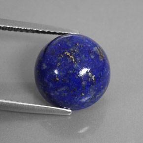 6.65캐럿 천연 로열 블루 라피스 라줄리, 라운드 컷, 11.20 mm, 불투명체