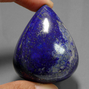 266.50캐럿 천연 로열 블루 라피스 라줄리, 배 모양, 46.5×37.8 mm, 불투명체