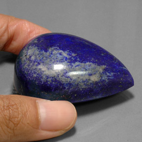 266.50캐럿 천연 로열 블루 라피스 라줄리, 배 모양, 46.5×37.8 mm, 불투명체
