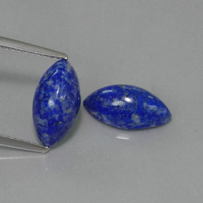 캐럿 천연 로열 블루 라피스 라줄리 보석, 마퀴즈, 11.7×6.2 mm, 불투명체