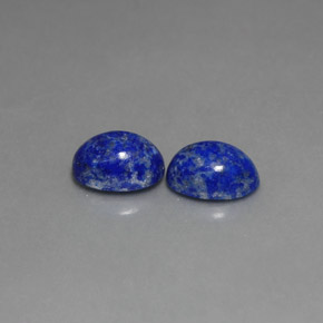 캐럿 천연 로열 블루 라피스 라줄리 보석, 타원형 컷, 7.1×5.2 mm, 불투명체