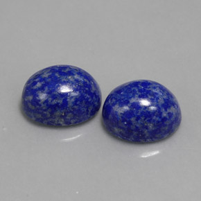 캐럿 천연 로열 블루 라피스 라줄리 보석, 타원형 컷, 10×8.1 mm, 불투명체