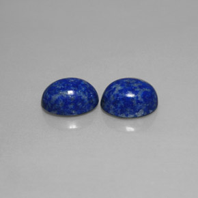 캐럿 천연 로열 블루 라피스 라줄리 보석, 타원형 컷, 8.1×6.2 mm, 불투명체