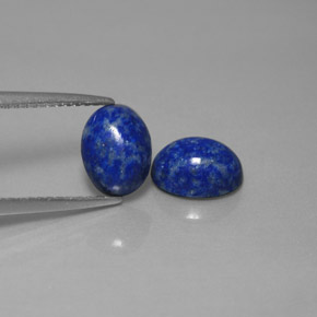캐럿 천연 로열 블루 라피스 라줄리 보석, 타원형 컷, 8.1×6.2 mm, 불투명체