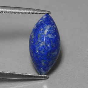2.98캐럿 천연 로열 블루 라피스 라줄리, 마퀴즈, 13.7×7 mm, 불투명체