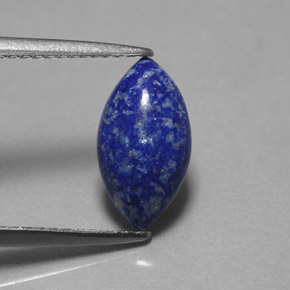 1.60캐럿 천연 로열 블루 라피스 라줄리, 마퀴즈, 11.7×6.5 mm, 불투명체