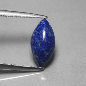 1.54캐럿 천연 로열 블루 라피스 라줄리, 마퀴즈, 11.1×5.6 mm, 불투명체
