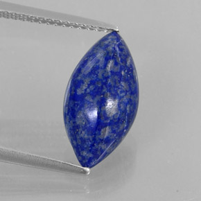 3.29캐럿 천연 로열 블루 라피스 라줄리, 마퀴즈, 15.2×7.7 mm, 불투명체