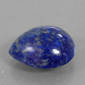 3.68캐럿 천연 로열 블루 라피스 라줄리, 배 모양, 11.4×9.2 mm, 불투명체