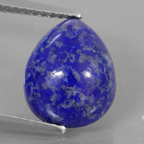 4.49캐럿 천연 로열 블루 라피스 라줄리, 배 모양, 11.2×9.1 mm, 불투명체
