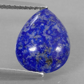 2.72캐럿 천연 로열 블루 라피스 라줄리, 배 모양, 11.3×9.1 mm, 불투명체