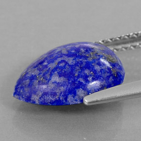 2.72캐럿 천연 로열 블루 라피스 라줄리, 배 모양, 11.3×9.1 mm, 불투명체