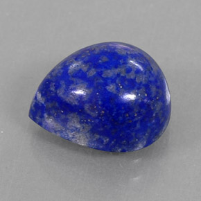 4.74캐럿 천연 로열 블루 라피스 라줄리, 배 모양, 11.1×9.2 mm, 불투명체