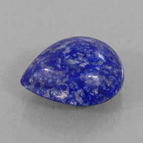 3.72캐럿 천연 로열 블루 라피스 라줄리, 배 모양, 11.3×9.1 mm, 불투명체