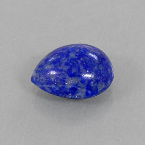 1.70캐럿 천연 로열 블루 라피스 라줄리, 배 모양, 8.9×7.1 mm, 불투명체