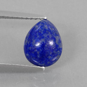 1.70캐럿 천연 로열 블루 라피스 라줄리, 배 모양, 8.9×7.1 mm, 불투명체