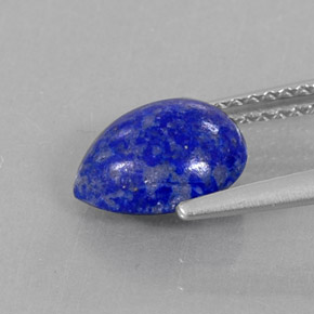 1.70캐럿 천연 로열 블루 라피스 라줄리, 배 모양, 8.9×7.1 mm, 불투명체