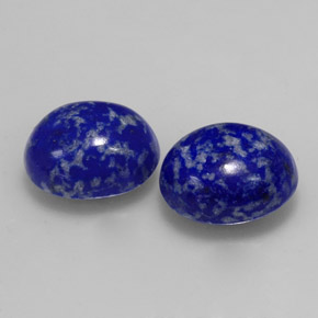 캐럿 천연 로열 블루 라피스 라줄리 보석, 타원형 컷, 8.9×7 mm, 불투명체