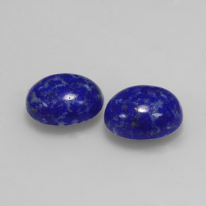 캐럿 천연 로열 블루 라피스 라줄리 보석, 타원형 컷, 7.9×6.2 mm, 불투명체