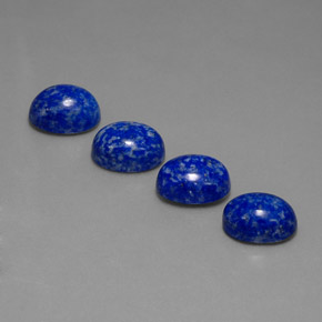 캐럿 천연 로열 블루 라피스 라줄리 보석, 타원형 컷, 9.1×7.2 mm, 불투명체