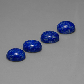 캐럿 천연 로열 블루 라피스 라줄리 보석, 타원형 컷, 9×7.1 mm, 불투명체