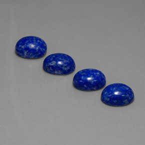 캐럿 천연 로열 블루 라피스 라줄리 보석, 타원형 컷, 9×7.1 mm, 불투명체