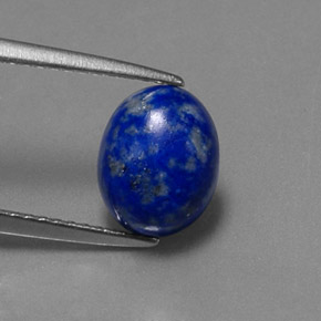 2.30캐럿 천연 로열 블루 라피스 라줄리, 타원형 컷, 9.2×7.2 mm, 불투명체