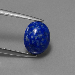 2.17캐럿 천연 로열 블루 라피스 라줄리, 타원형 컷, 8.7×7 mm, 불투명체
