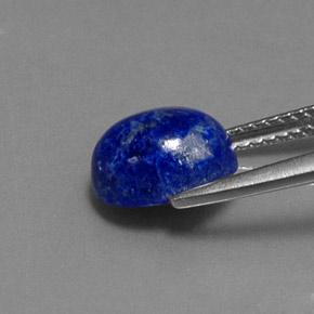 2.82캐럿 천연 로열 블루 라피스 라줄리, 타원형 컷, 9.2×7.3 mm, 불투명체