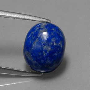 3.70캐럿 천연 로열 블루 라피스 라줄리, 타원형 컷, 10×8.2 mm, 불투명체