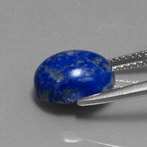 3.70캐럿 천연 로열 블루 라피스 라줄리, 타원형 컷, 10×8.2 mm, 불투명체