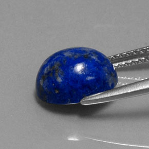 3.46캐럿 천연 로열 블루 라피스 라줄리, 타원형 컷, 10×8.1 mm, 불투명체