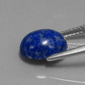 3.22캐럿 천연 로열 블루 라피스 라줄리, 타원형 컷, 10.2×8.2 mm, 불투명체