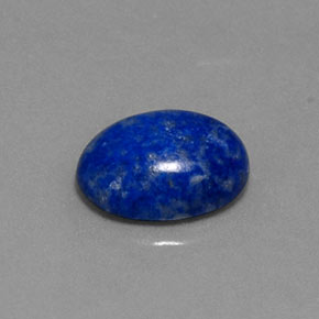 2.15캐럿 천연 로열 블루 라피스 라줄리, 타원형 컷, 9.8×7.7 mm, 불투명체