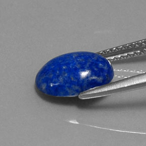 2.15캐럿 천연 로열 블루 라피스 라줄리, 타원형 컷, 9.8×7.7 mm, 불투명체