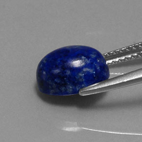 2.89캐럿 천연 로열 블루 라피스 라줄리, 타원형 컷, 9.3×7.2 mm, 불투명체