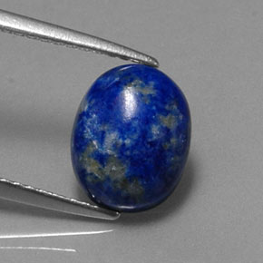 2.92캐럿 천연 로열 블루 라피스 라줄리, 타원형 컷, 10×8.1 mm, 불투명체