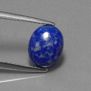 1.67캐럿 천연 로열 블루 라피스 라줄리, 타원형 컷, 8.8×7 mm, 불투명체