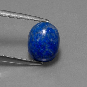 2.50캐럿 천연 로열 블루 라피스 라줄리, 타원형 컷, 8.9×7.1 mm, 불투명체