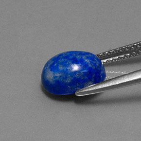 2.50캐럿 천연 로열 블루 라피스 라줄리, 타원형 컷, 8.9×7.1 mm, 불투명체
