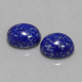 캐럿 천연 로열 블루 라피스 라줄리 보석, 타원형 컷, 8×6.2 mm, 불투명체