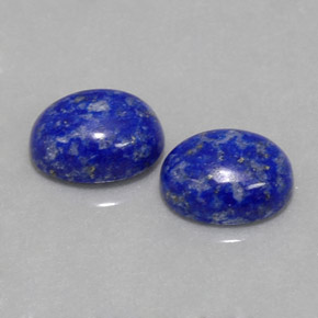 캐럿 천연 로열 블루 라피스 라줄리 보석, 타원형 컷, 8.1×6.3 mm, 불투명체